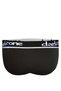 Men's Black Open Front Slip Underpants - 2
