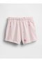 Baby Girl Light Pink Logo Pull-On French Terry Shorts - 3