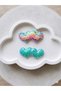 Sequin Double Heart Figured Girl's Hair Clip - Sparkling Stylish Hair Accessory
