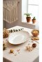 Timeless Elegance 2-Piece 25 cm Gold Porcelain Boat Salad Set – Stylish Tableware Set Modern - 4