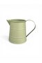 Galvanized Metal Watering Can, Planter, Vase 1.7 Lt Haki̇ - 4