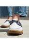 26Y-088-7180 Genuine Leather Lace-Up Loafer Shoes for Women - 4