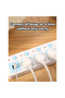 Multi-Purpose 4 Way Electrical Power Strip with 2 USB Ports and 4 Sockets, 2-Meter Extension Cord - 6