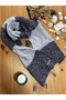 Woolen Melange Two-Color Hair Braided Very Special Warm Love Scarf That Wraps You - Unisex