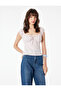 Cotton Pcs Slim Fit Short Balloon Sleeve Tie-Detail Cropped Blouse - 2