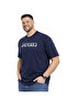 Men's Large Size Navy Blue Crew Neck Short Sleeve Original T-Shirt 3Xl-4Xl-5Xl-6Xl - 2