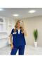 Modal Textured Polo Collar Stripe Detailed Tracksuit Set - 4