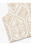 Cotton Ethnic Patterned Embroidered Crew Neck Crop Vest with Embroidery Detail - 5
