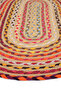 Luke Colorful Oval Bath Mat Wicker Jute Look Hand Woven Washable Double Mat Set (40X60 50X80) - 7