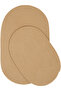 Luke Brown Oval Jute Straw Look Washable Decor Double Bohemian Bathroom Mat Set (40X60 50X80) - 3