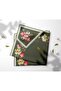Sparkling Crystal Scarf with a Hollow Center and Floral Rose Edge - 2