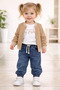 Baby Girl Coat 3-Piece Top and Bottom Set