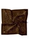 Abstract Floral Pattern Sparkling Crystal Scarf - 5