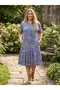 Women's Plus Size Skirt with Ruffle Pockets Lycra Combed Cotton Viscose Dress