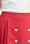 Girl's Top and Bottom Set Summer Collar Detailed Shorts Skirt Set Nar - 3