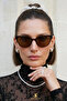 Melone Cat Eye Ultra Light Brown Sunglasses with Uv400 Filter