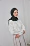 وشاح جاز مريح أسود اللون 90*90 - 2