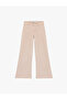 Slim Fit Regular Waist Belt Detailed Spanish Flare Denim Trousers - Flare Jeans - 3