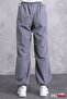 Pleated Jogger Parachute Pants with Elastic Waist and Cuffs and Stopper - 6