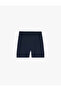High Waist Interlock Fabric Slim Fit Biker Sports Leggings - 3