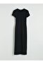 Xside Black Modal Blend Bodycone Dress - 4
