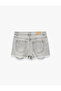 Cotton Comfortable Fit Mini Denim Shorts with Frayed Detail - 6