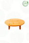 Luxury Bamboo Round Cutting Board with Stand, Cutting Board, Bread Board, Meat Board, Vegetable Board - 2