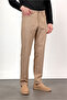Beige 5-Pocket Slim Fit Cotton Trousers 1003260170 - 2