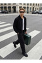 Old Money Bomber Textured Oversize Jacket