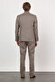 Green Mono Collar Linen 6 Drop Slim Fit Half Lining 100% Linen Suit 1001260164 - 8