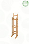 Bamboo Luxury Wooden Toilet Paper Holder with Spare Stand Wooden Bathroom Accessory Wc Paper Holder, Napkin Holder - 2