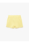 Cotton Textured Shorts with Elastic Waist - 5