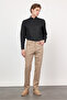 Beige 5-Pocket Slim Fit Cotton Trousers 1003260170 - 3