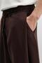 Balloon Fit Trousers Dark Brown - 6