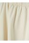 Elastic Waist Flared Jean Skirt (S6) - 8