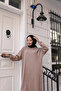 Slit Detailed, Crew Neck Comfortable Tunic - 5