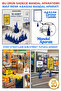 10 Pieces Blue Price Tag Pegboard Hanger - Frame Holder Peg (Only the Pegboard Hanger)