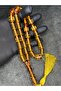 High-End Tightening Amber Prayer Beads with Rope Tassels - 2