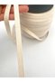 1 Top Width 1 cm Ecru Natural Raw Color Cotton Herringbone Piping Sewing Concealer Strip Cord - 5
