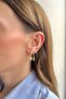 Gold Clover Leaf Model Six-Piece Earring Set