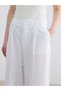 Lcw Vision Loose Fit Linen Blend Women's Pleated Trousers - 3