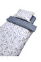 Cotton Kids 70x100 Crib Pillow Sheet Quilt Set Lambs Gray Polka Dot - 2