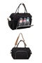 Black 2-Piece Set Mother Baby Care Shoulder and Hand Bag & Mother Baby Backpack - 4