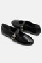 Women's Ballerina Shoes with Buckle, Patent Leather, Shiny, Daily Stylish Ballerinas - 5