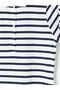 Polo Collar Striped Pique Mini Dress - 3