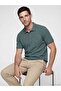Polo Collar Textured Men's T-Shirt (S6)