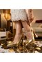 Elegant Stone-Embellished Platform Heeled Bridal Shoes - Feli̇syabuti̇k - 3