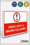 Faulty Tools and Machines Warning Sign Dekota 70X100 cm
