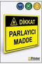 Caution Reflective Material Isg Warning Sign Dekota 50X70 cm