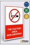 The Factory Area, Non-Smoking! Isg Warning Sign Dekota 35X50 cm